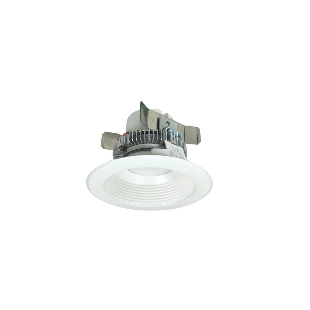 4" Cobalt Click LED Retrofit, Baffle, 750lm / 10W, 3000K, White Baffle / White Flange, 120V-277V