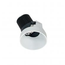 Nora NIO-4RTSLA40QMPW - 4" Iolite LED Round Trimless Adjustable Slot, 10-Degree Optic, 800lm / 12W, 4000K, Matte Powder