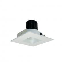 Nora NIO-4SNDSQ40QMPW - 4" Iolite LED Square Reflector with Square Aperture, 10-Degree Optic, 800lm / 12W, 4000K, Matte