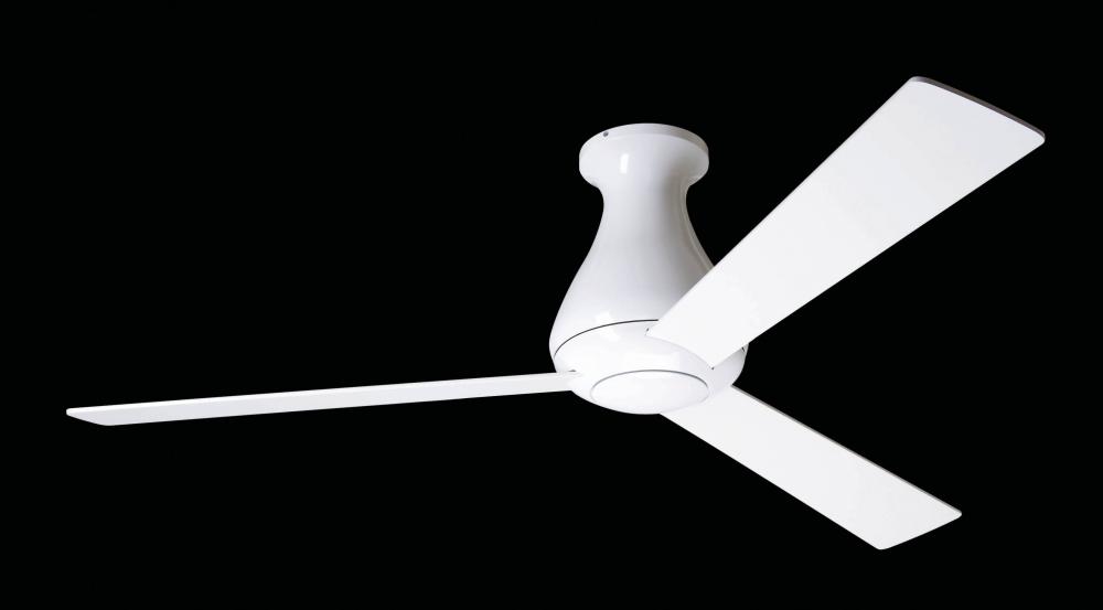 Altus Hugger Fan; Gloss White Finish; 36" White Blades; No Light; Handheld Remote Control (2-wir