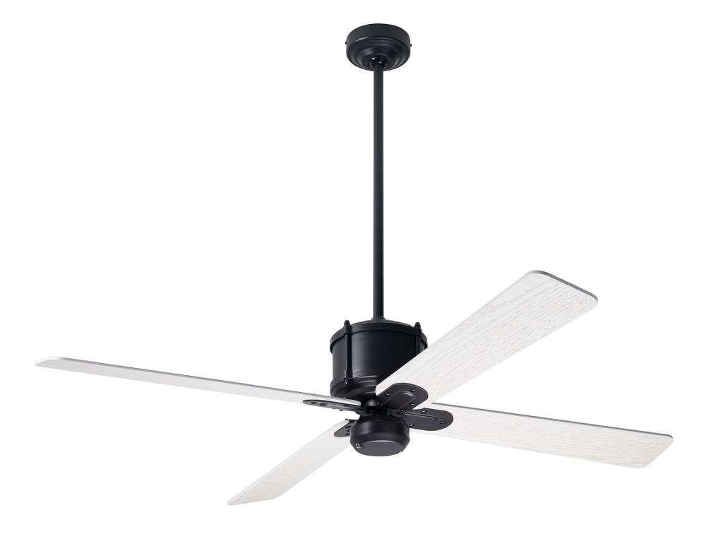 Industry DC Fan; Dark Bronze Finish; 50" Whitewash Blades; No Light; Remote Control