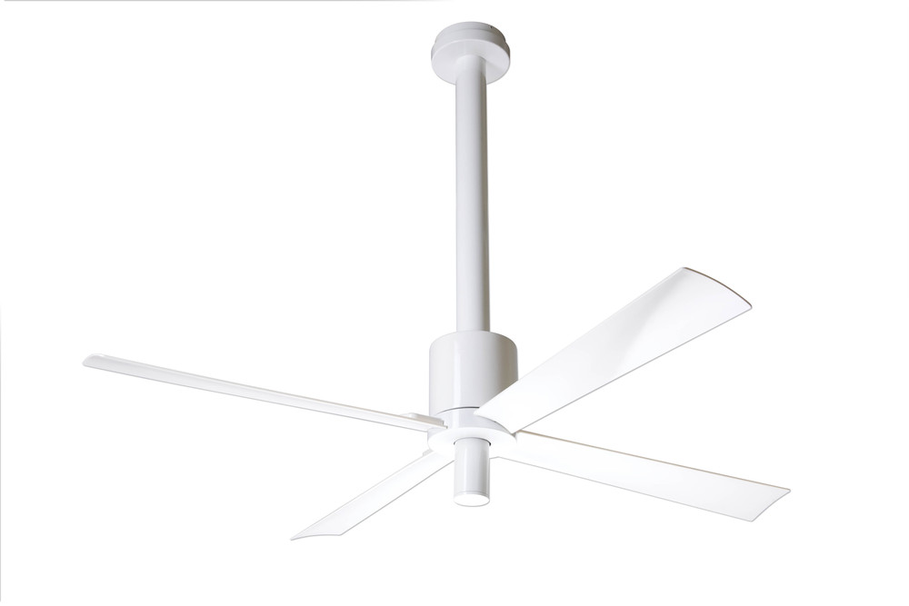 Pensi DC Fan; Gloss White Finish; 52" White Blades; No Light; Handheld Remote Control