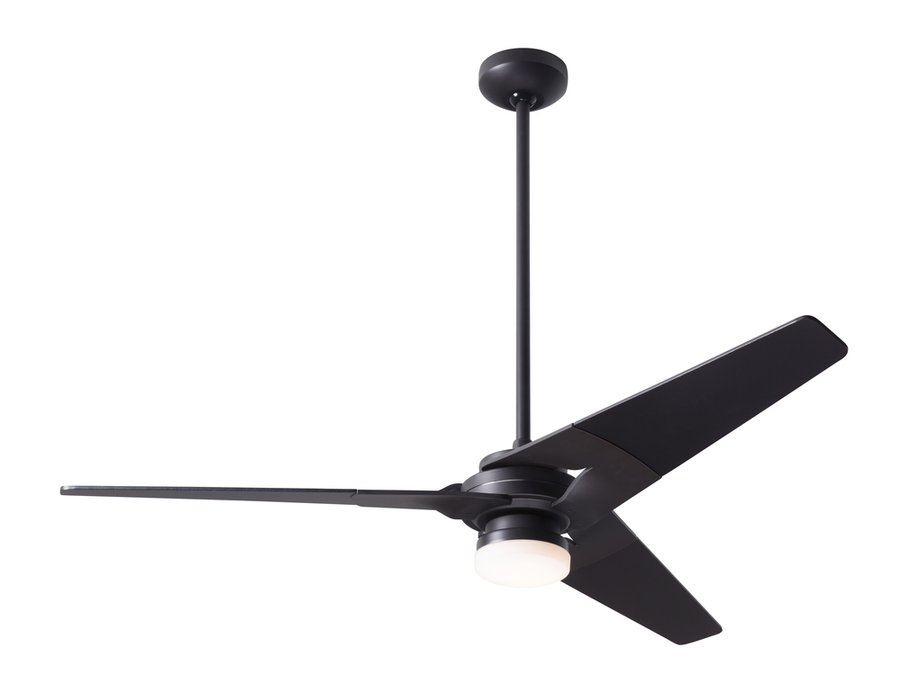 Torsion Fan; Dark Bronze Finish; 52" White Blades; 17W LED; Fan Speed and Light Control (3-wire)