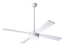 Modern Fan Co. BAL-GW-42-AL-652-002 - Ball Fan; Gloss White Finish; 42" Aluminum Blades; 20W LED; Fan Speed and Light Control (3-wire)