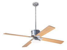 Modern Fan Co. IND-GV-50-MP-272-WC - Industry DC Fan; Galvanized Finish; 50" Maple Blades; 20W LED Open; Wall Control