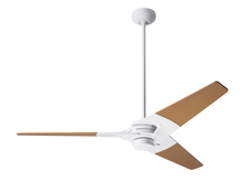 Modern Fan Co. TOR-GW-52-MP-NL-002 - Torsion Fan; Gloss White Finish; 52" Maple Blades; No Light; Fan Speed and Light Control (3-wire