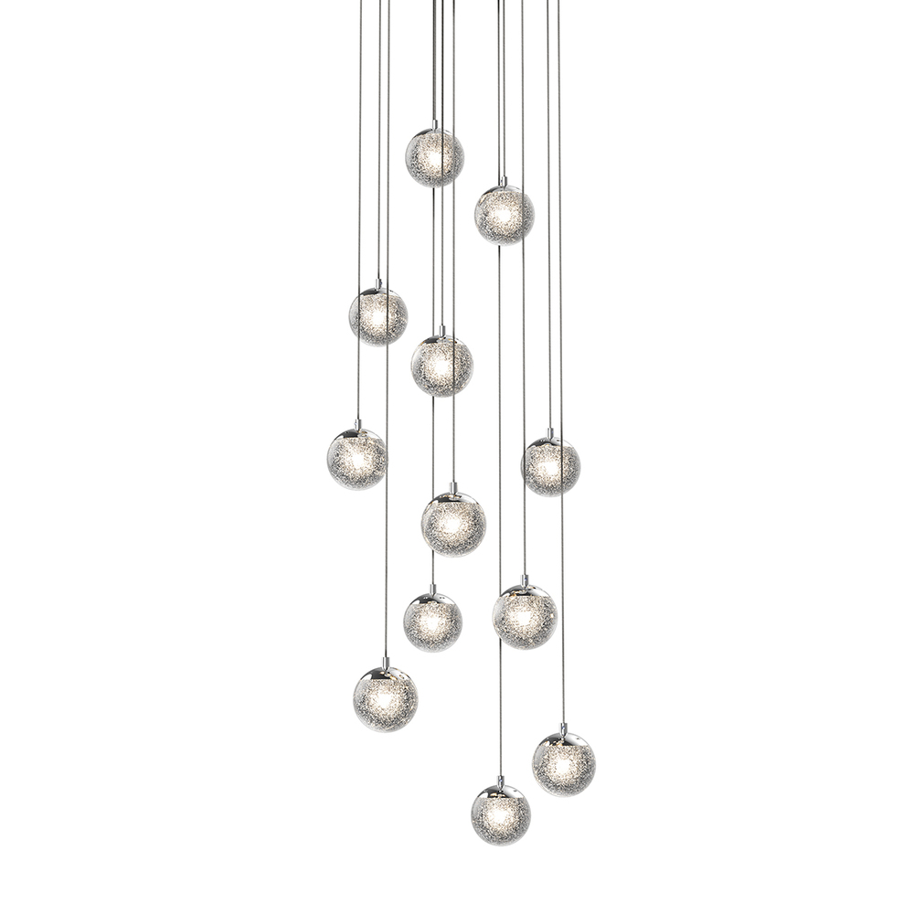 12-Light Round LED Pendant