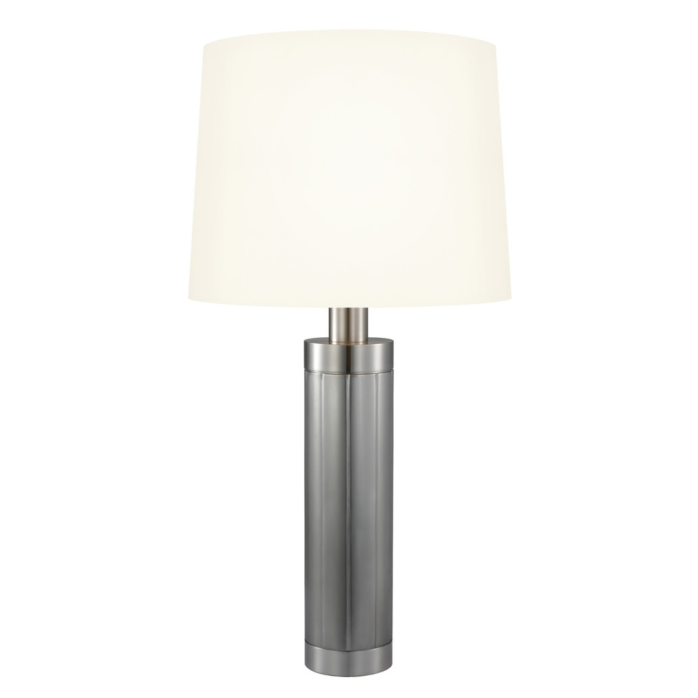 One Light Nickel Table Lamp