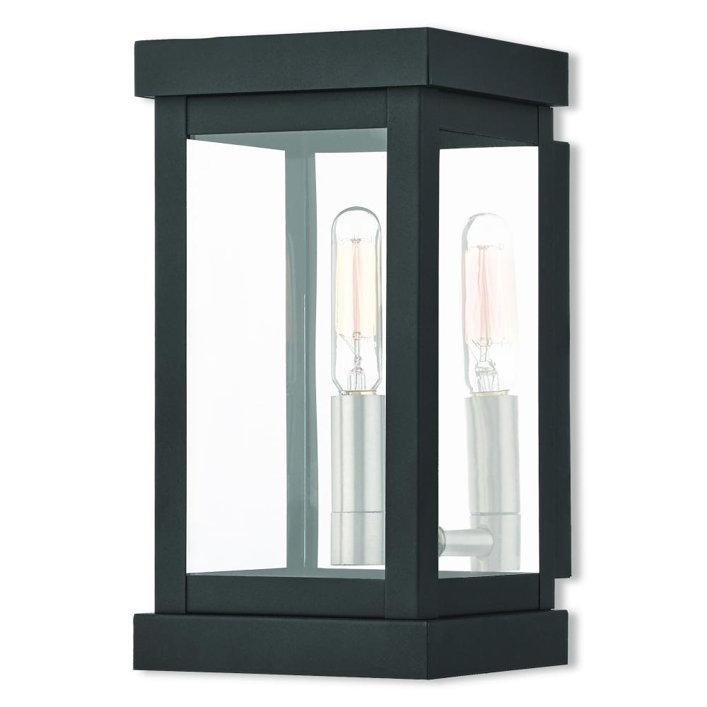 1 Lt BK Outdoor Wall Lantern