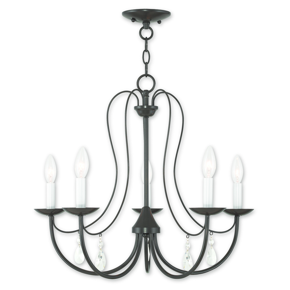 5 Light English Bronze Chandelier