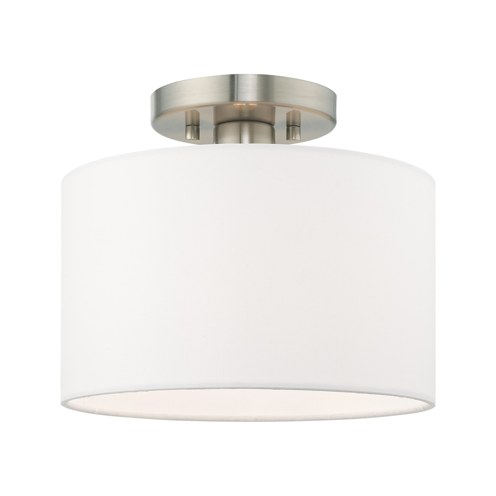 1 Lt Brushed Nickel Ceiling Mount