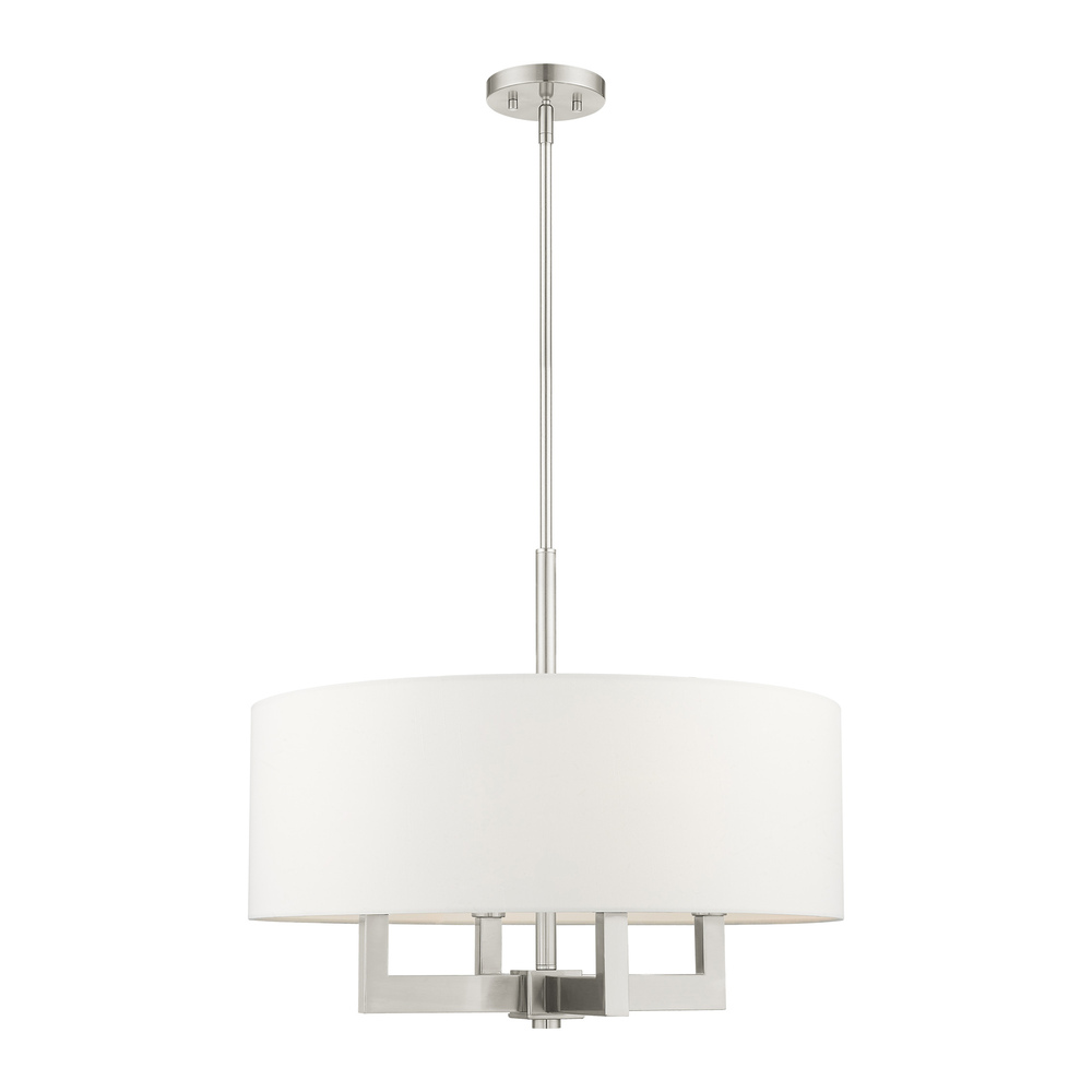 4 Lt Brushed Nickel Chandelier