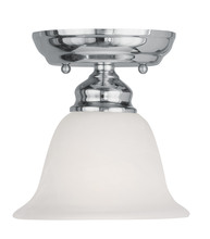 Livex Lighting 1350-05 - 1 Light Polished Chrome Ceiling Mount