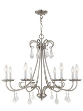 Livex Lighting 40878-91 - 8 Lt BN Chandelier