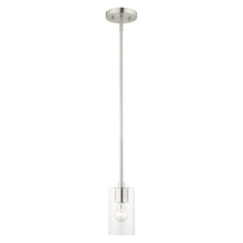 Livex Lighting 45477-91 - 1 Lt Brushed Nickel Pendant