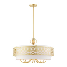 Livex Lighting 49867-33 - 9 Lt Soft Gold Pendant Chandelier