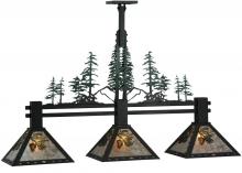 Meyda Green 138248 - 45"L Winter Pine 3 LT Island Pendant