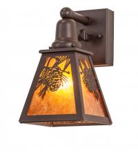 Meyda Green 241798 - 6" Wide Winter Pine Wall Sconce