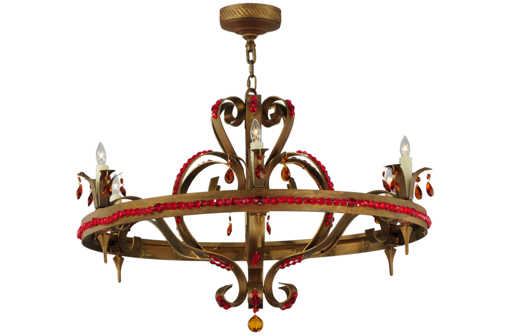 39"W Grosetto 6 LT Chandelier