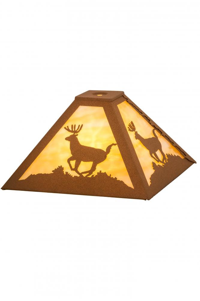 12"Sq Lone Deer Shade