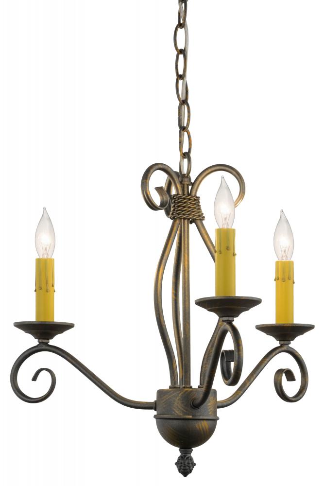 18" Wide Sienna 3 Light Chandelier