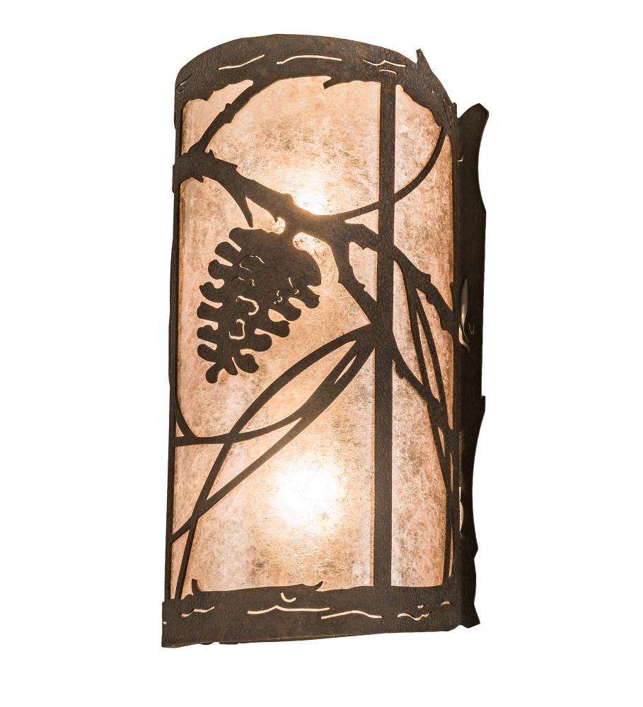 8" Wide Whispering Pines Wall Sconce