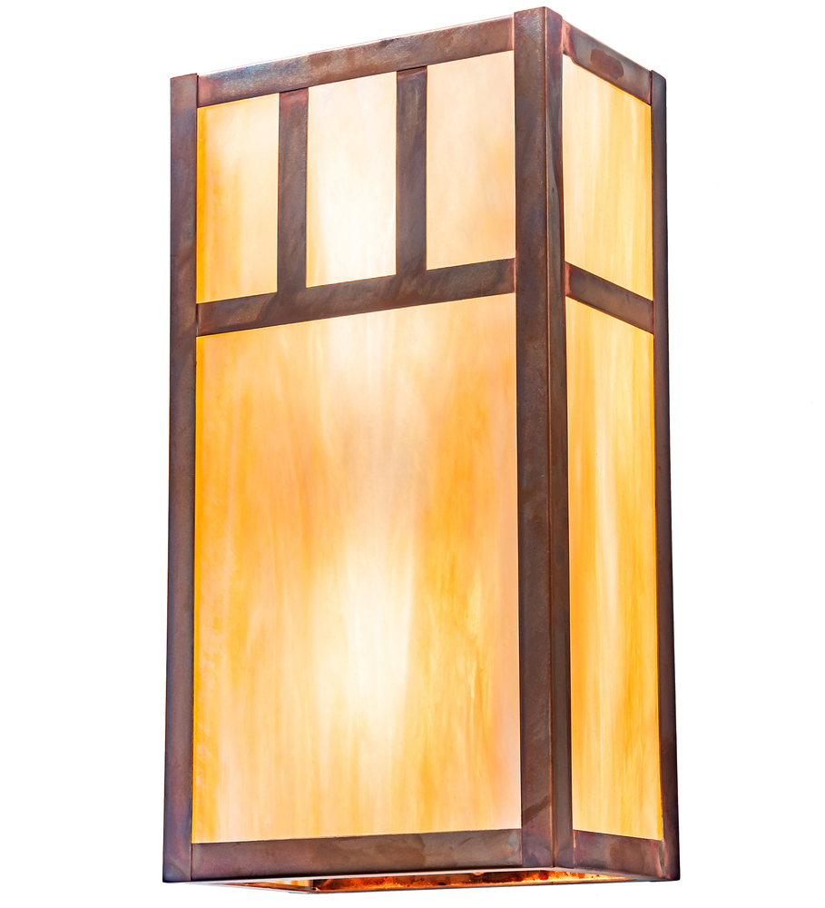 6.5" Wide Hyde Park Double Bar Mission Wall Sconce