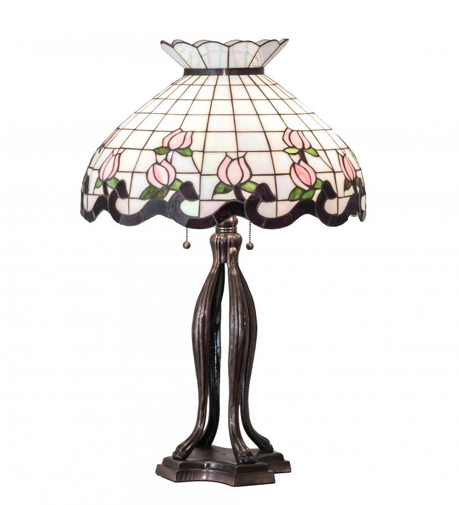 32" High Roseborder Table Lamp