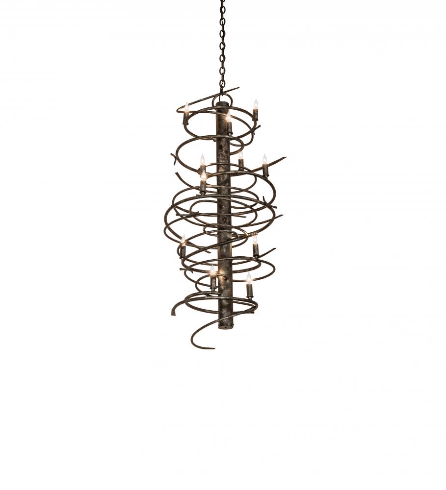 21" Wide Cyclone 12 Light Chandelier