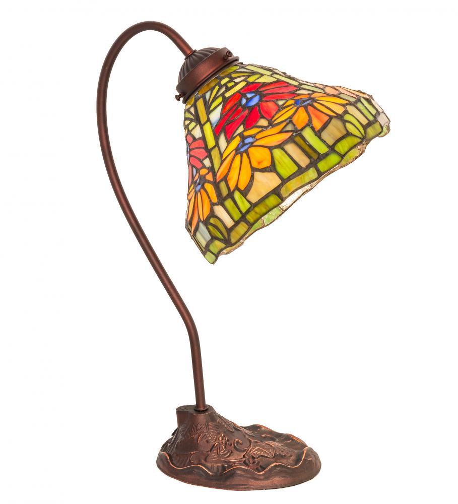 18" High Tiffany Poinsettia Desk Lamp