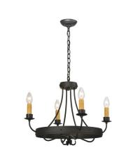 Meyda Blue 112632 - 25"W Franciscan 4 LT Chandelier