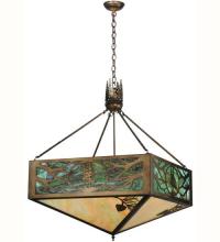 Meyda Blue 114497 - 28" Square Balsam Pine Inverted Pendant