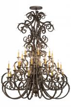 Meyda Blue 116521 - 60"W Serratina 32 LT Chandelier