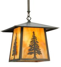 Meyda Blue 129504 - 12"Sq Stillwater Tall Pine Pendant