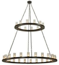 Meyda Blue 134640 - 72"W Loxley 36 LT Two Tier Chandelier