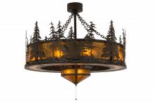 Meyda Blue 144311 - 45"W Tall Pines W/Fan Light Chandel-Air