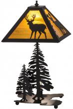 Meyda Blue 151433 - 21" High Placid Deer W/Lighted Base Table Lamp