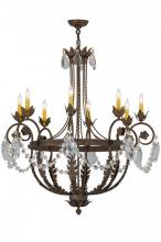 Meyda Blue 156609 - 38" Wide Antonia 8 Light Chandelier