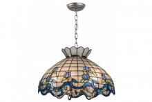 Meyda Blue 165806 - 20"W Roseborder Pendant