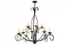 Meyda Blue 171607 - 48"W Sienna 15 LT Two Tier Chandelier