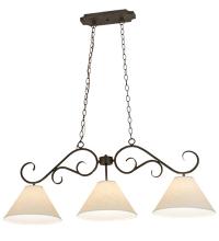 Meyda Blue 171986 - 48" Long Bristol 3 Light Oblong Pendant