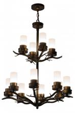 Meyda Blue 181607 - 30"W Winter Solstice 12 LT Chandelier