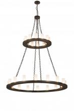 Meyda Blue 187925 - 60"W Loxley 28 LT Two Tier Chandelier