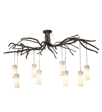 Meyda Blue 200150 - 70" Long Winter Solstice Cilindro 8 Light Chandelier