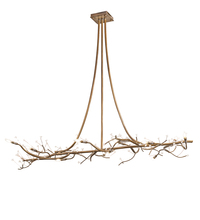 Meyda Blue 203772 - 72" Long Winter Solstice Budding Chandelier