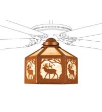 Meyda Blue 22240 - 13"W Lone Elk Fan Light Shade