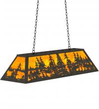 Meyda Blue 234661 - 48" Long Tall Pines Oblong Pendant