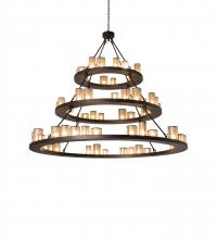 Meyda Blue 238892 - 72" Wide Loxley Shelburne 3 Tier Chandelier