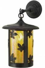 Meyda Blue 90965 - 10"W Fulton Maple Leaf Hanging Wall Sconce