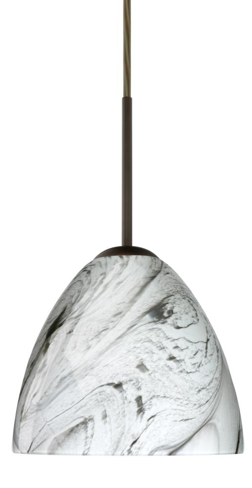 Besa Sasha LED Pendant 1Bc Marble Grigio Bronze 1x9W LED